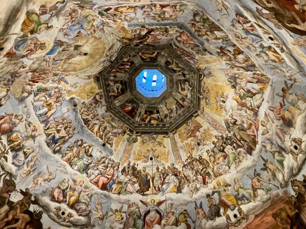 Dipinto murale della volta della cupola del Brunelleschi a Firenze