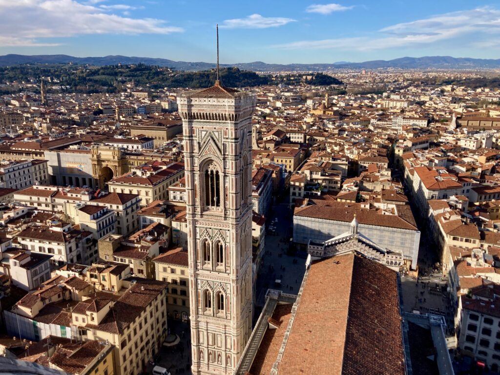 Vista dall'alto della cupola del duomo di Firenze